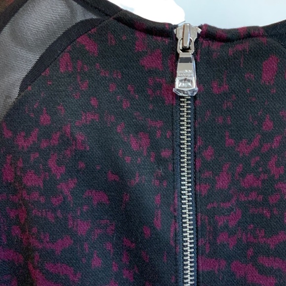 Banana Republic Factory Sleeveless knit Dress Burgundy and Black size 14 NWT - Picture 4 of 9